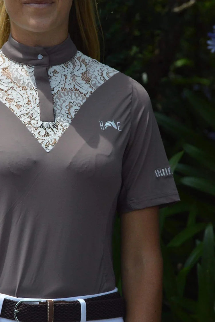 Rosey Brown Lace Shirt