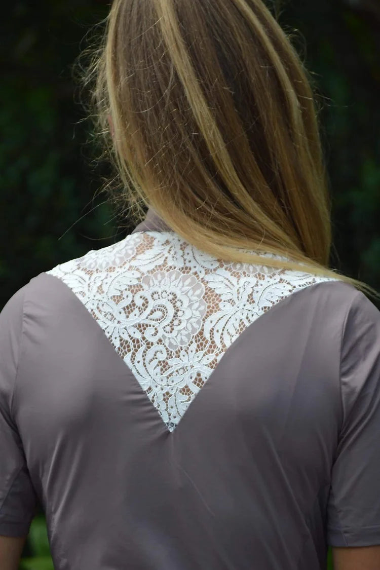 Rosey Brown Lace Shirt