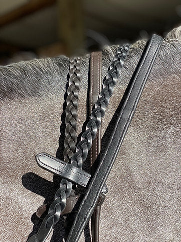 Braided Soft Leather Reins