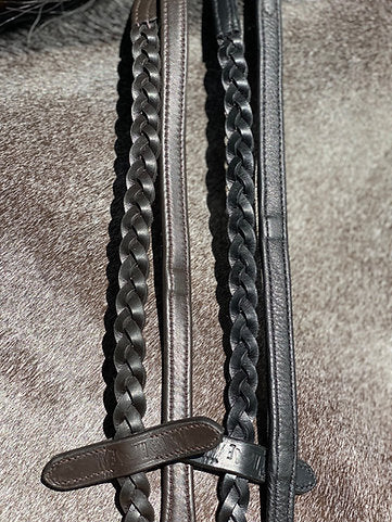 Braided Soft Leather Reins