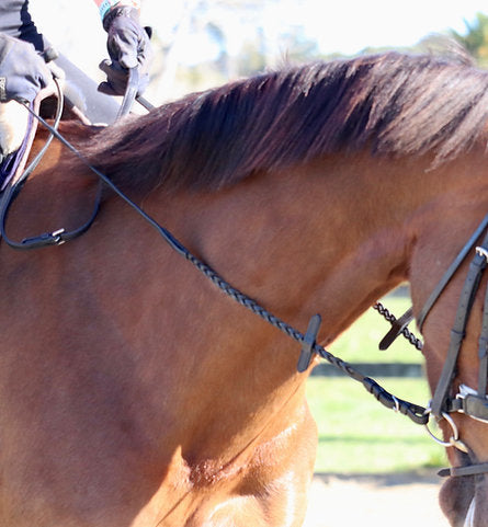 Braided Soft Leather Reins