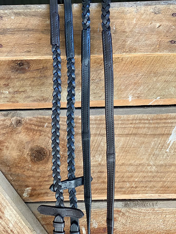 Braided Soft Leather Reins