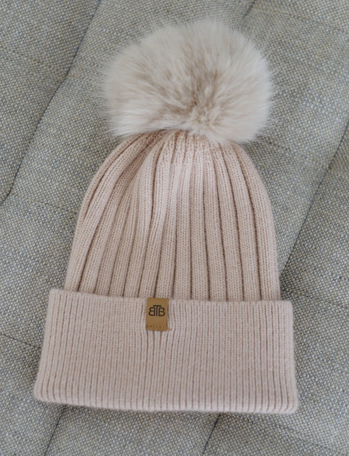 Wool Blend Pom Pom Beanie