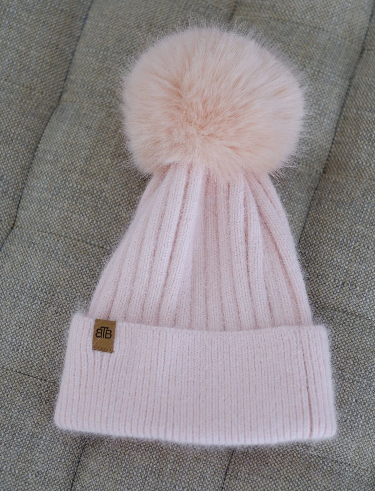 Wool Blend Pom Pom Beanie